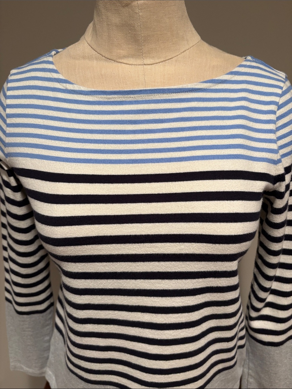 TALBOTS AUTHENTIC TALBOTS TEE - RANDALL STRIPE SIZE P - Picture 3 of 11